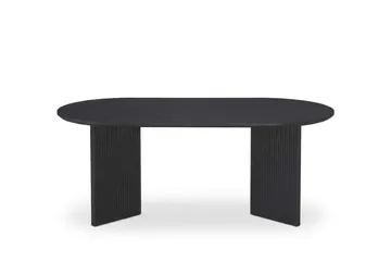 Edda Soffbord Oval 120 cm - Svartlaserad ek - Möbler - Vardagsrum - Soffbord & vardagsrumsbord - Soffbord