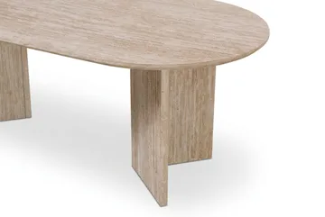 Edda Soffbord Oval 120 cm - Travertin - Möbler - Vardagsrum - Soffbord & vardagsrumsbord - Soffbord