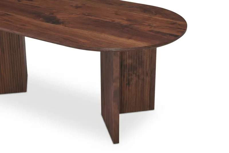 Edda Soffbord Oval 120 cm - Valnöt - Möbler - Vardagsrum - Soffbord & vardagsrumsbord - Soffbord