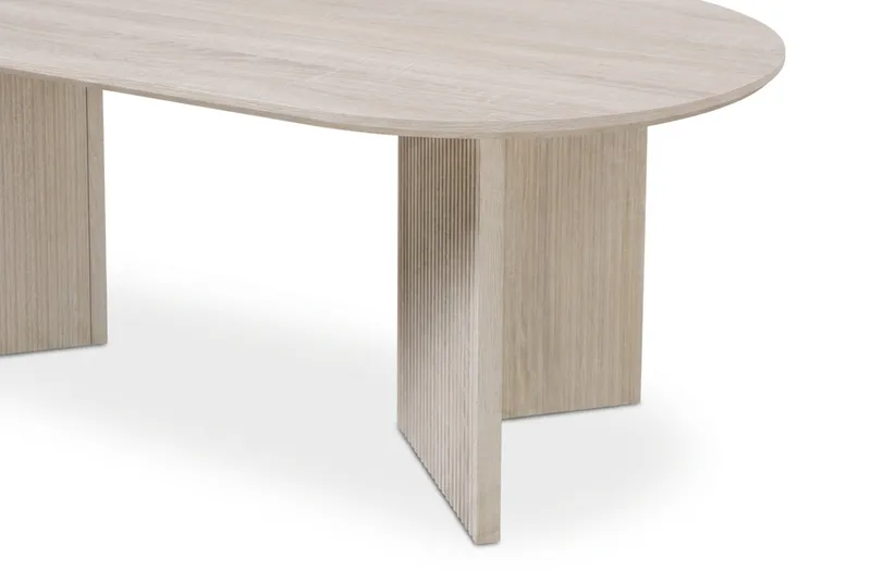 Edda Soffbord Oval 120 cm - Vitlaserad ek - Möbler - Vardagsrum - Soffbord & vardagsrumsbord - Soffbord
