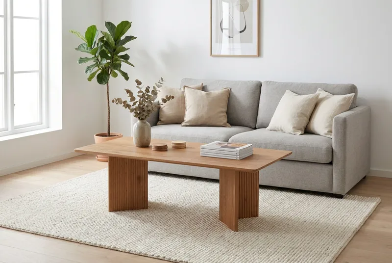 Edda Soffbord Rektangulär 120 cm - Ek - Möbler - Vardagsrum - Soffbord & vardagsrumsbord - Soffbord