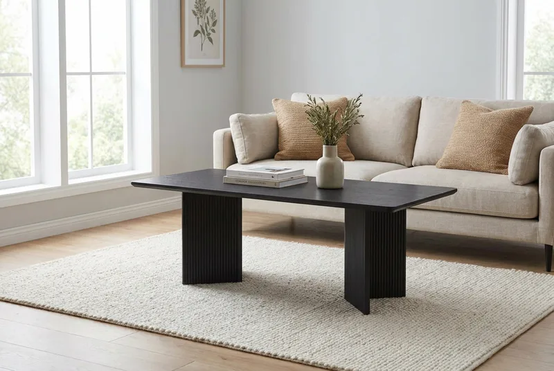 Edda Soffbord Rektangulär 120 cm - Svart - Möbler - Vardagsrum - Soffbord & vardagsrumsbord - Soffbord