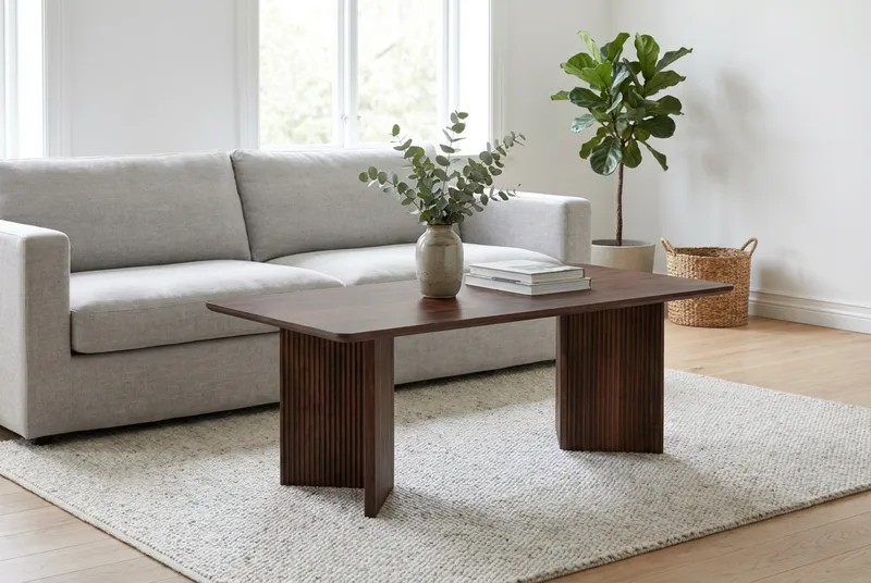 Edda Soffbord Rektangulär 120 cm - Valnöt - Möbler - Vardagsrum - Soffbord & vardagsrumsbord - Soffbord