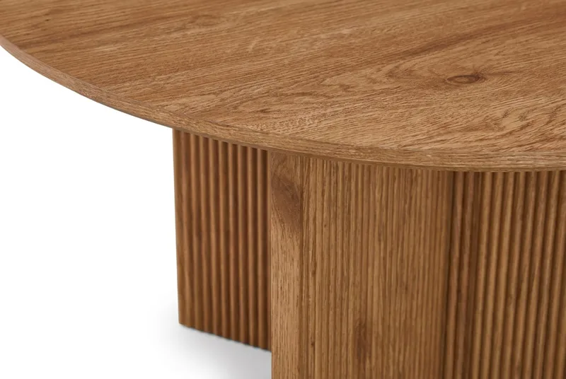 Edda Soffbord Rund 85 cm - Ek - Möbler - Vardagsrum - Soffbord & vardagsrumsbord - Soffbord