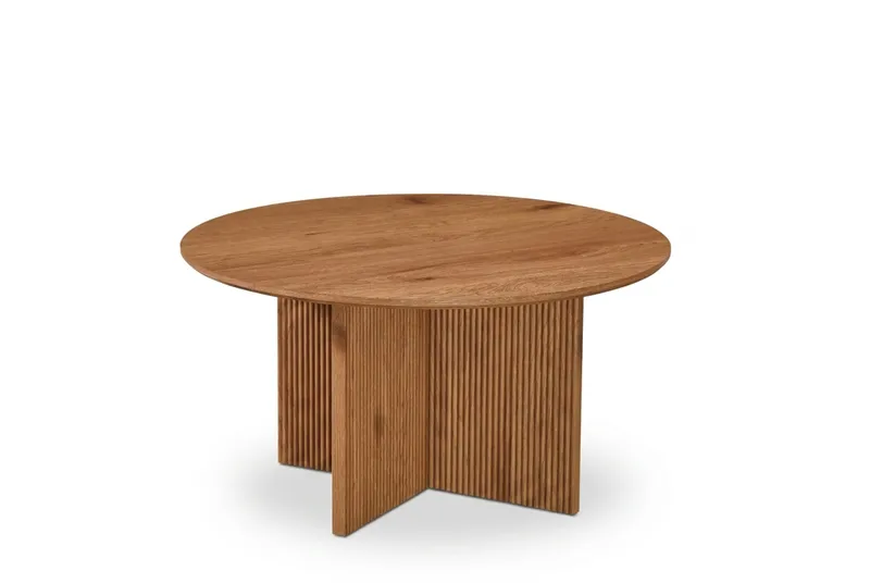 Edda Soffbord Rund 85 cm - Ek - Möbler - Vardagsrum - Soffbord & vardagsrumsbord - Soffbord