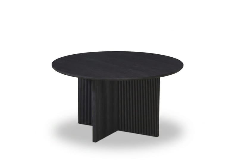 Edda Soffbord Rund 85 cm - Svartlaserad ek - Möbler - Vardagsrum - Soffbord & vardagsrumsbord - Soffbord