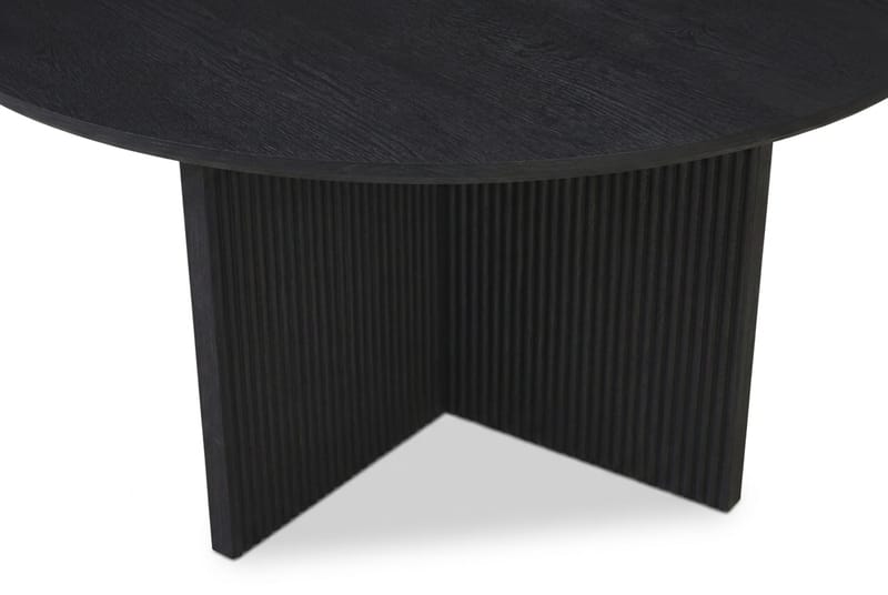 Edda Soffbord Rund 85 cm - Svartlaserad ek - Möbler - Vardagsrum - Soffbord & vardagsrumsbord - Soffbord