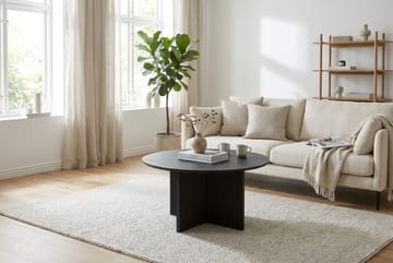 Edda Soffbord Rund 85 cm - Svartlaserad ek - Möbler - Vardagsrum - Soffbord & vardagsrumsbord - Soffbord