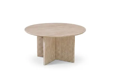 Edda Soffbord Rund 85 cm - Travertin - Möbler - Vardagsrum - Soffbord & vardagsrumsbord - Soffbord