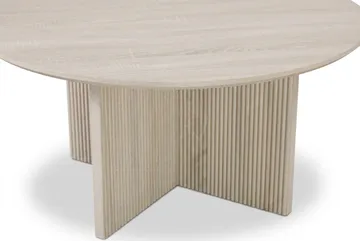 Edda Soffbord Rund 85 cm - Vitlaserad - Möbler - Vardagsrum - Soffbord & vardagsrumsbord - Soffbord