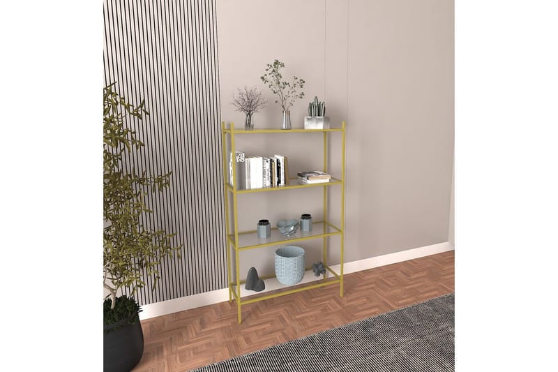 Edilberta Bokhylla 80 cm - Guld - Förvaring - Hyllor - Bokhylla
