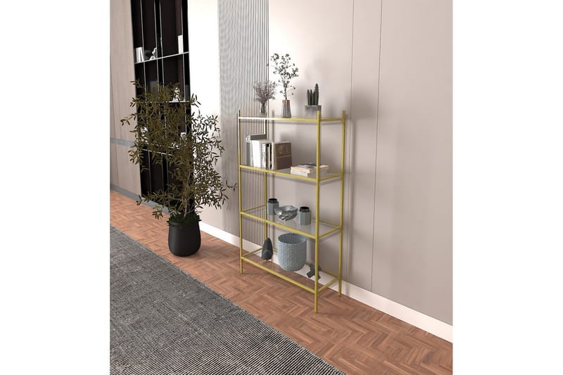Edilberta Bokhylla 80 cm - Guld - Förvaring - Hyllor - Bokhylla