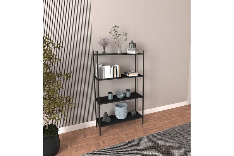 Edilberta Bokhylla 80 cm - Svart - Förvaring - Hyllor - Bokhylla