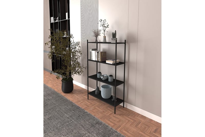 Edilberta Bokhylla 80 cm - Svart - Förvaring - Hyllor - Bokhylla