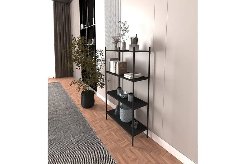 Edilberta Bokhylla 80 cm - Svart - Förvaring - Hyllor - Bokhylla