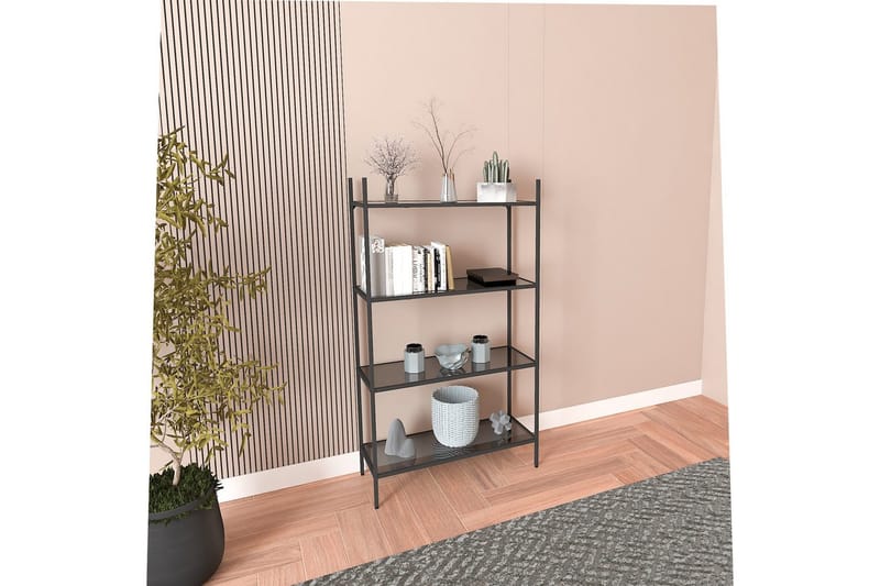 Edilberta Bokhylla 80 cm - Svart - Förvaring - Hyllor - Bokhylla