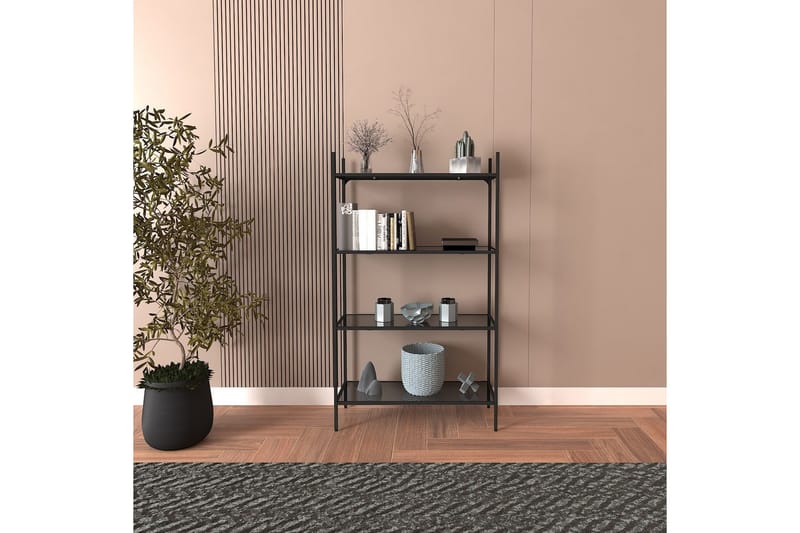 Edilberta Bokhylla 80 cm - Svart - Förvaring - Hyllor - Bokhylla