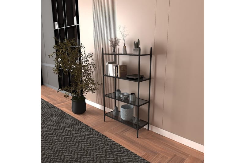 Edilberta Bokhylla 80 cm - Svart - Förvaring - Hyllor - Bokhylla