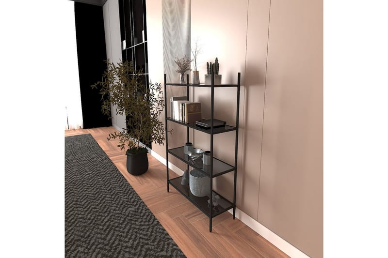 Edilberta Bokhylla 80 cm - Svart - Förvaring - Hyllor - Bokhylla