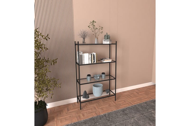 Edilberta Bokhylla 80 cm - Svart - Förvaring - Hyllor - Bokhylla