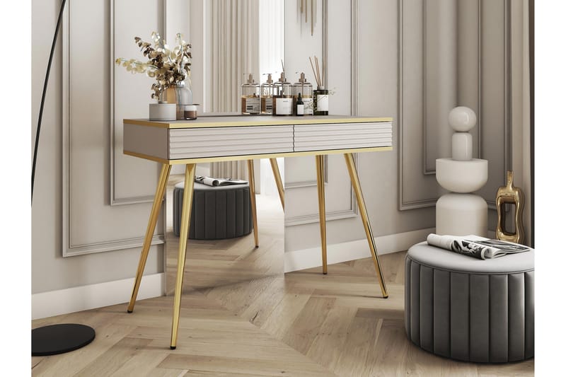 Edson Sidobord 102 cm - Beige - Möbler - Vardagsrum - Soffbord & vardagsrumsbord - Brickbord