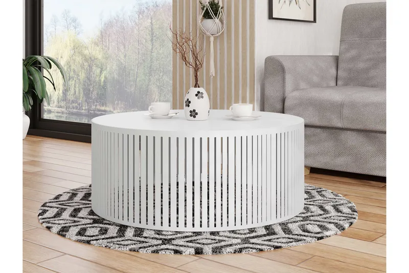 Elenio Soffbord 75 cm - Vit - Möbler - Vardagsrum - Soffbord & vardagsrumsbord - Soffbord