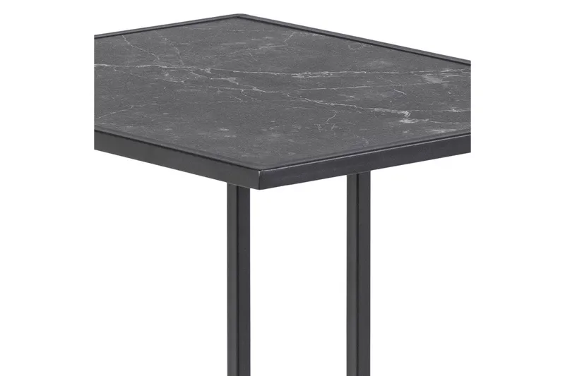 Elgrau Sidobord 43x43 cm - Svart - Möbler - Vardagsrum - Soffbord & vardagsrumsbord - Brickbord