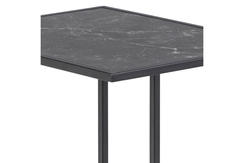 Elgrau Sidobord 43x43 cm - Svart - Möbler - Vardagsrum - Soffbord & vardagsrumsbord - Brickbord