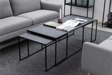 Elgrau Soffbord 120x60 cm - Svart - Möbler - Vardagsrum - Soffbord & vardagsrumsbord - Satsbord
