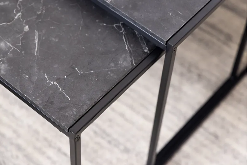 Elgrau Soffbord 120x60 cm - Svart - Möbler - Vardagsrum - Soffbord & vardagsrumsbord - Satsbord