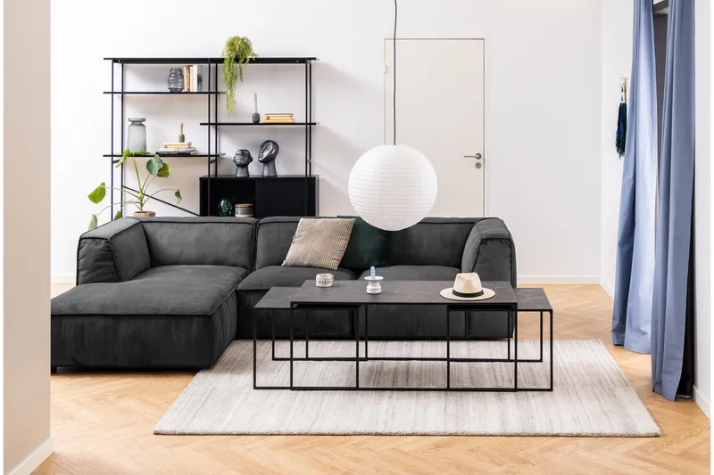 Elgrau Soffbord 120x60 cm - Svart - Möbler - Vardagsrum - Soffbord & vardagsrumsbord - Satsbord