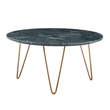 Eliano Soffbord 70 cm - Grön marmor och guld - Möbler - Vardagsrum - Soffbord & vardagsrumsbord - Soffbord