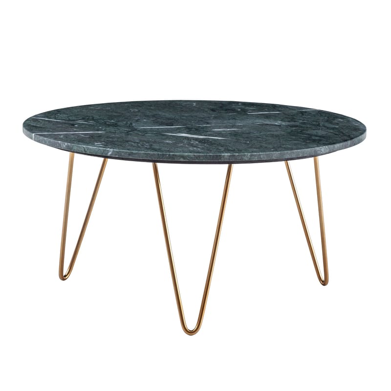 Eliano Soffbord 70 cm - Grön marmor och guld - Möbler - Vardagsrum - Soffbord & vardagsrumsbord - Soffbord