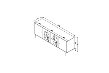 Elili Konsollbord 180 cm - Ek - Möbler - Vardagsrum - Soffbord & vardagsrumsbord - Avlastningsbord & konsolbord