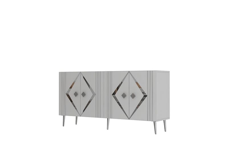 Elvon Konsollbord 150 cm, Vit/Silver
