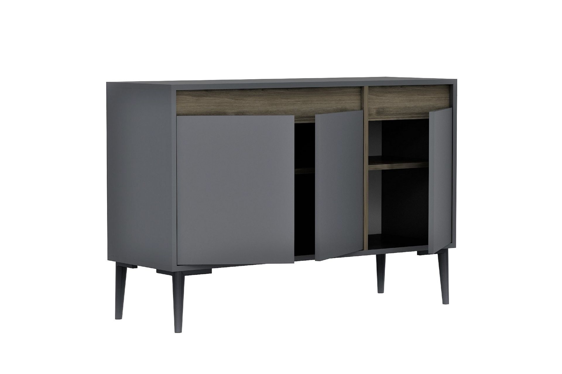 EMLAK Konsollbord 120x75 cm Antracit/Brun - Möbler - Vardagsrum - Soffbord & vardagsrumsbord - Avlastningsbord & konsolbord
