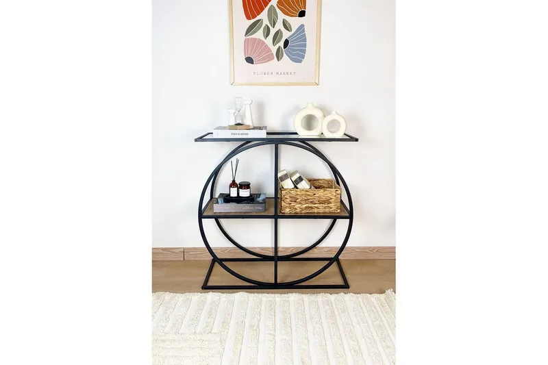 Ennuvolat Konsollbord 80 cm - Natur/Transparent - Möbler - Vardagsrum - Soffbord & vardagsrumsbord - Avlastningsbord & konsolbord