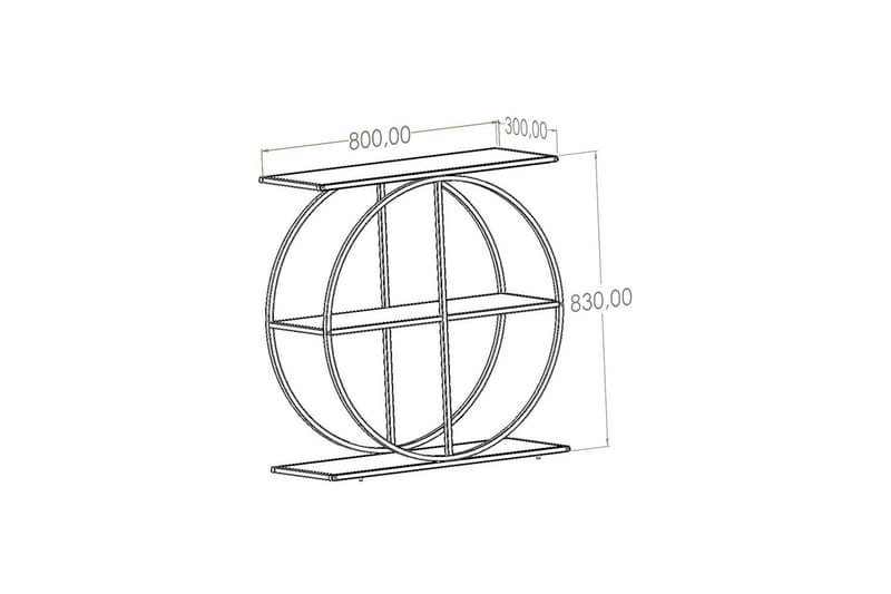 Ennuvolat Konsollbord 80 cm - Svart - Möbler - Vardagsrum - Soffbord & vardagsrumsbord - Avlastningsbord & konsolbord