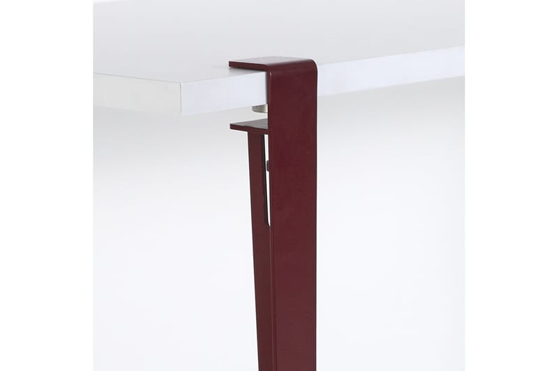 ERIDANOS Skrivbord 60x120 cm Vit/Röd - Skrivbord - Bord