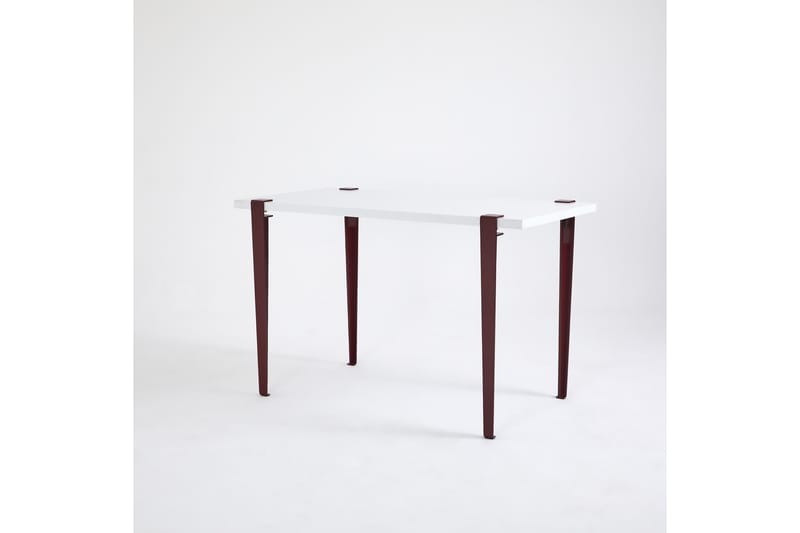 ERIDANOS Skrivbord 60x120 cm Vit/Röd - Möbler - Hemmakontor - Skrivbord