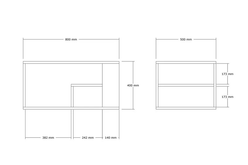 Eros Soffbord 80 cm Beige - Beige - Möbler - Vardagsrum - Soffbord & vardagsrumsbord - Soffbord