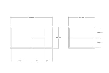 Eros  Soffbord 80 cm Vit marmor - Möbler - Vardagsrum - Soffbord & vardagsrumsbord - Soffbord