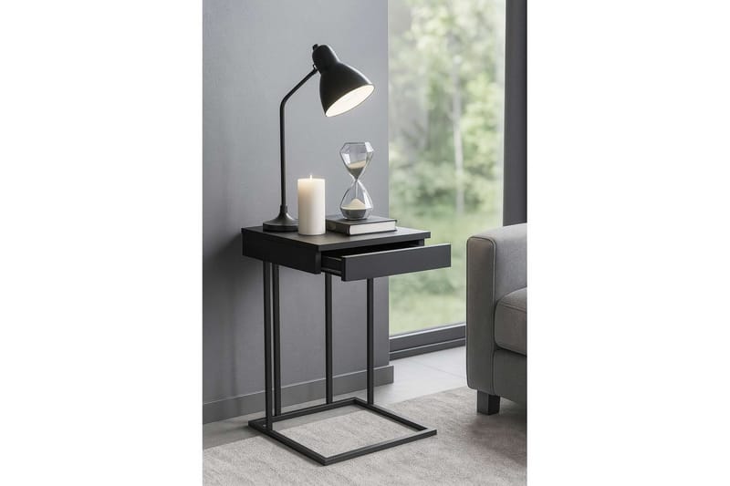 Erya Sidobord 42x120 cm - Svart - Möbler - Vardagsrum - Soffbord & vardagsrumsbord - Brickbord