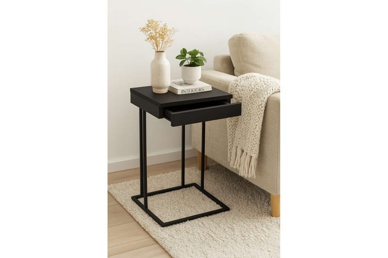 Erya Sidobord 42x120 cm - Svart - Möbler - Vardagsrum - Soffbord & vardagsrumsbord - Brickbord