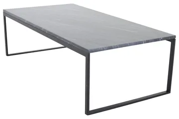 Estelle 120 cm Rektangulärt Soffbord i Sten med Slim Underrede - Grå - Möbler - Vardagsrum - Soffbord & vardagsrumsbord - Soffbord