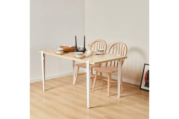 EUROTAS Matbord 120x60 cm Brun/Vit