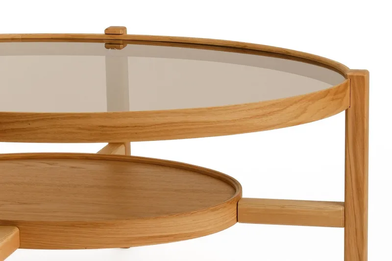Fabrony Soffbord 110x48x80 cm - Ek - Möbler - Vardagsrum - Soffbord & vardagsrumsbord - Soffbord