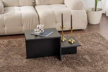 Fabrony Soffbord 80x40 cm Svart - Möbler - Vardagsrum - Soffbord & vardagsrumsbord - Soffbord