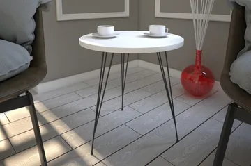 Falan Sidobord 40 cm - Vit - Möbler - Vardagsrum - Soffbord & vardagsrumsbord - Sidobord & lampbord