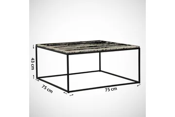 Falan Soffbord 75 cm - Valnötsbrun/Svart - Möbler - Vardagsrum - Soffbord & vardagsrumsbord - Soffbord